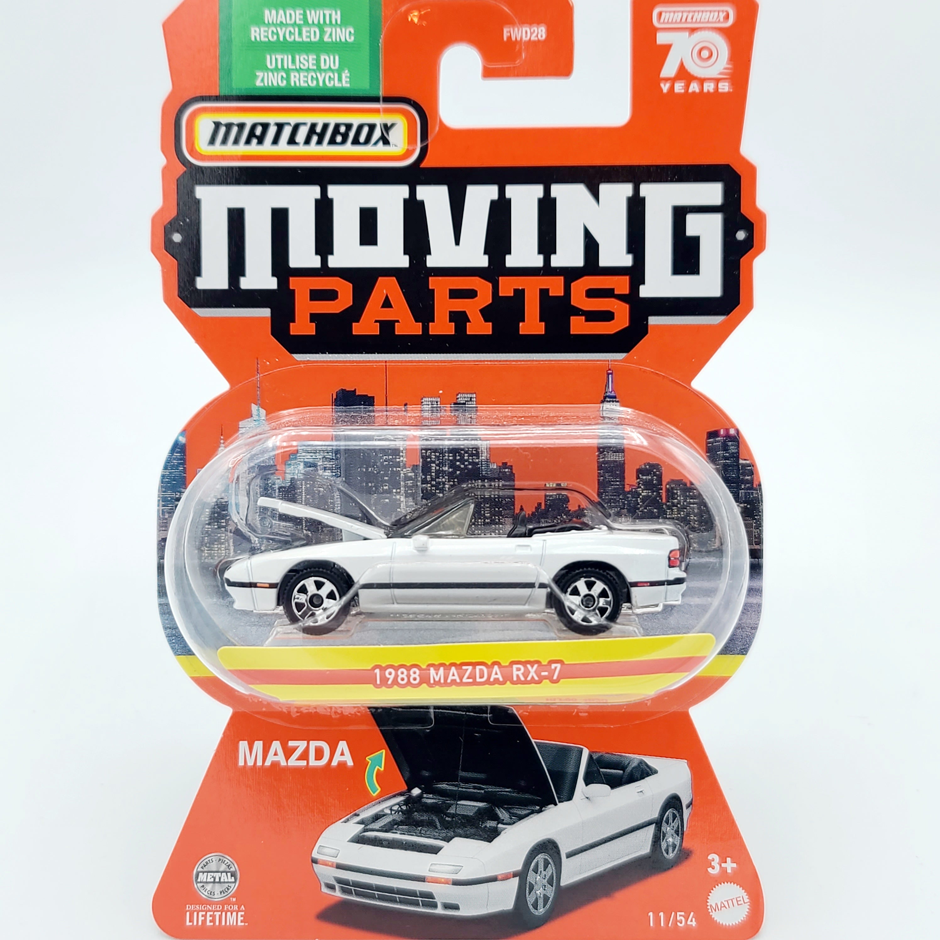 Matchbox 1988 Mazda RX-7 (2023 Moving Parts)